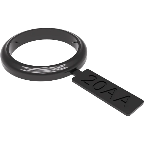 Junta de cierre 1 a 12 kg con lengüeta y año color negro – Cod. 17.105-20AA