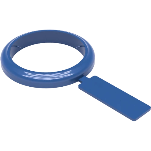 Junta de cierre 1 a 12 kg con lengüeta 30×39 mm color azul – Cod. 17.506
