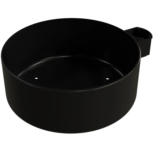 Peana de plástico con acoplamiento mixto botella ø180 mm – Cod. 17.880
